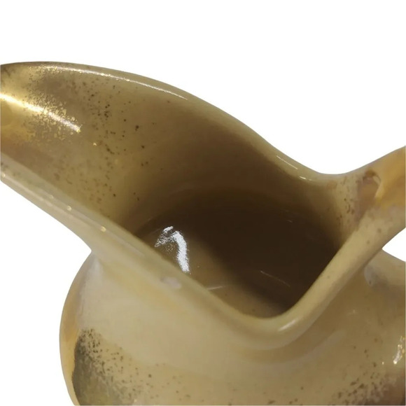 Vintage Pearl Ceramic Tea  Set, Yellow, Gilded 22k Carat Accents, 3 Piece Set - Picture 15 of 16